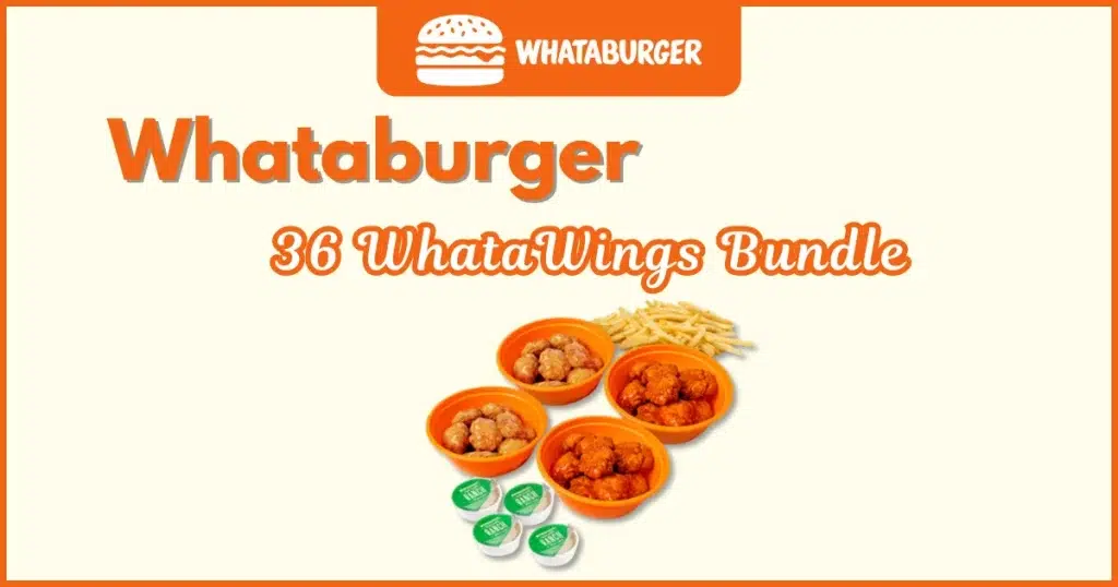 Whataburger 36 WhataWings Bundle Price, Nutrition and Allergens