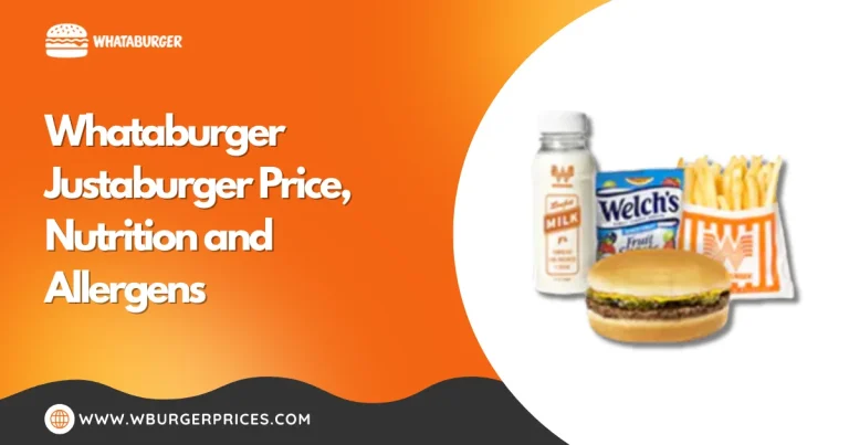 Whataburger Justaburger Price, Nutrition and Allergens